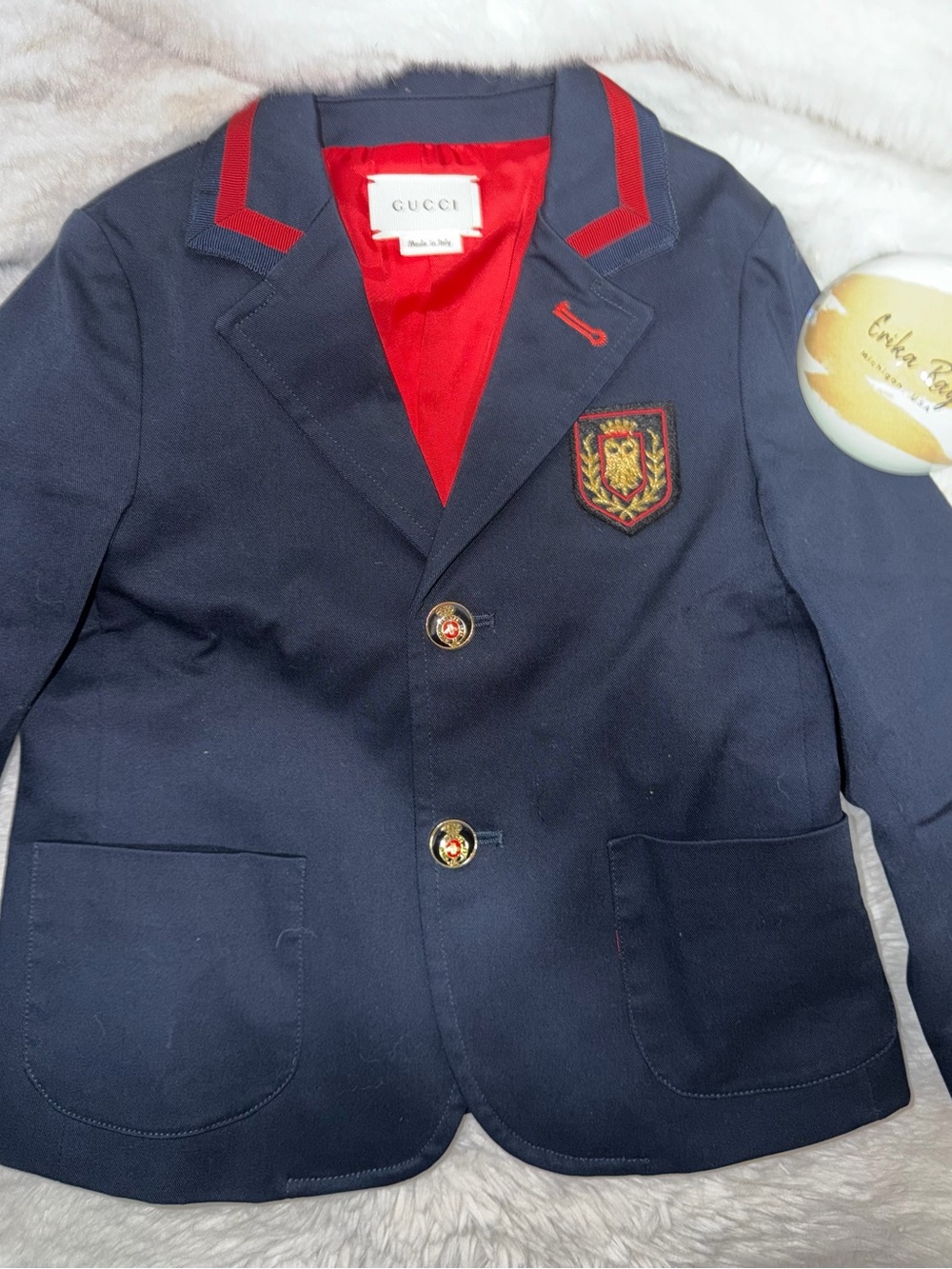 Gucci Kids Navy Blue Blazer- LIKE NEW CONDITION, SIZE 36 MONTHS/3T